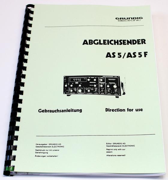Grundig Abgleichsender AS-5/AS-5 F / technische Unterlage